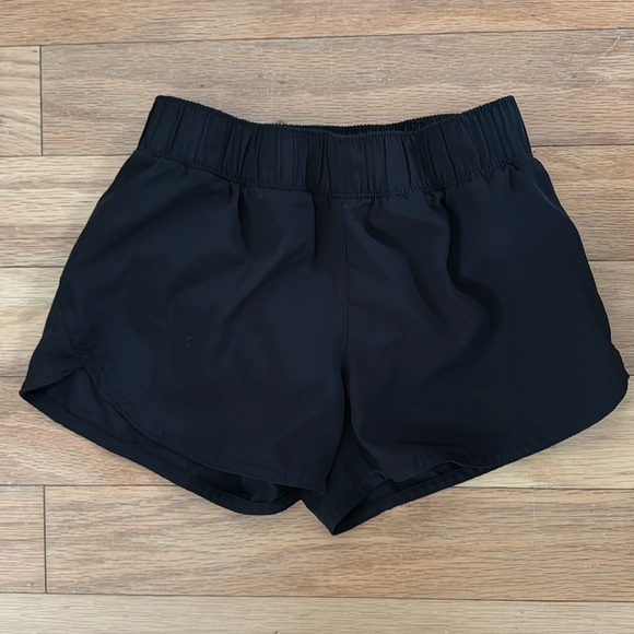 Old Navy Active | black athletic shorts | built in underwear | girls size M (8) - Picture 1 of 4